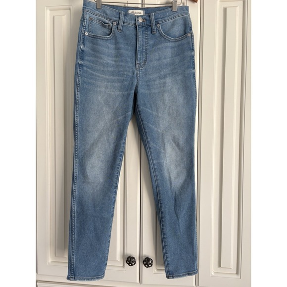 Madewell Denim - Madewell 10" High-Rise Skinny Crop Jeans Womens Size 28 Medium Wash Blue Denim